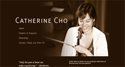 Desktop Screenshot of catherinecho.com