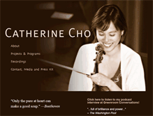 Tablet Screenshot of catherinecho.com